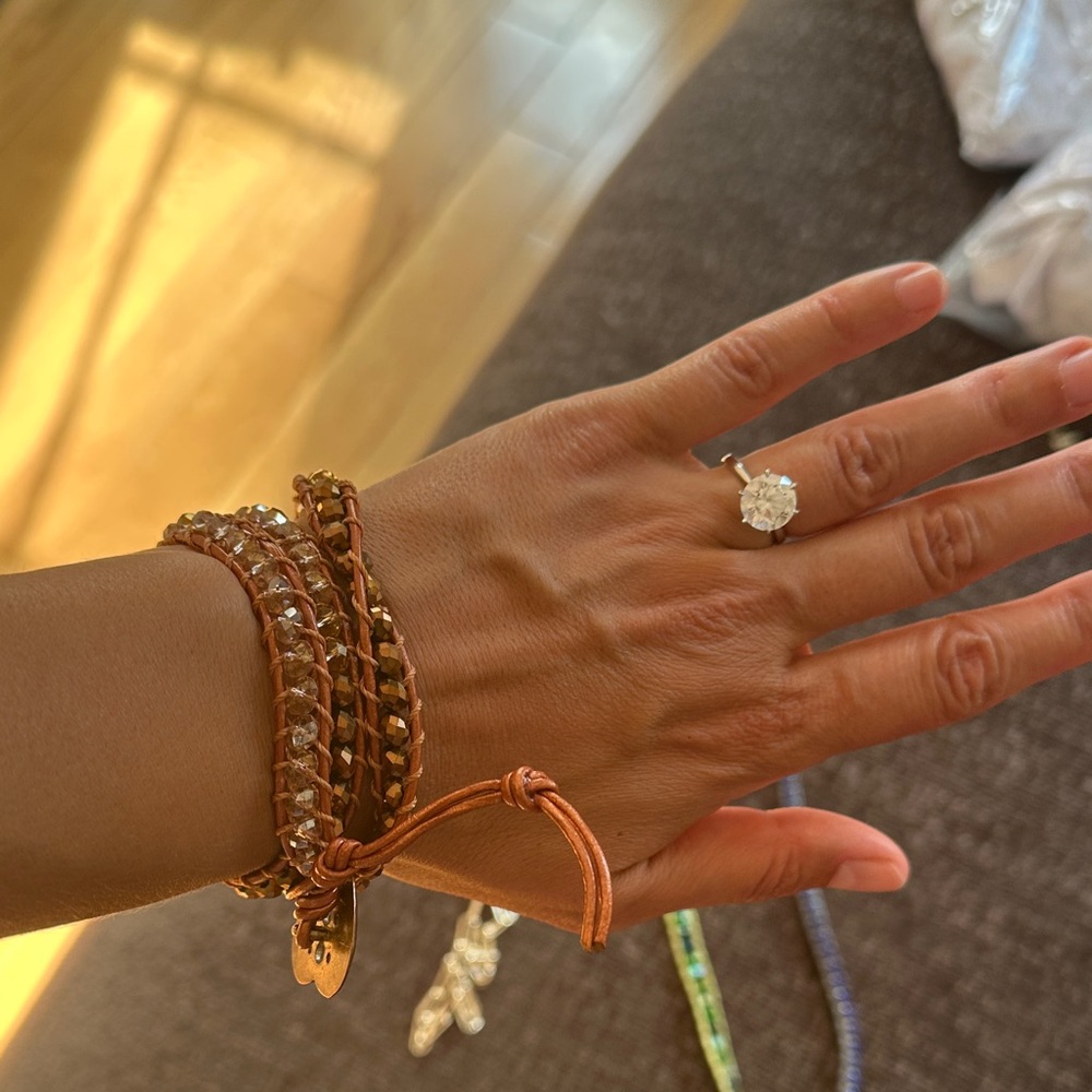 Gold Beaded Wrap Bracelet - Women Jewelry